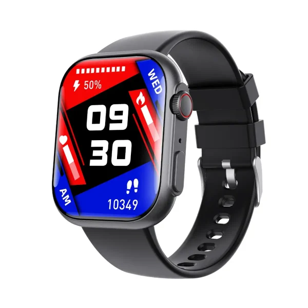 Blisbond Active AMOLED Display with Bluetooth Calling Spherical Toughened Glass Smartwatch